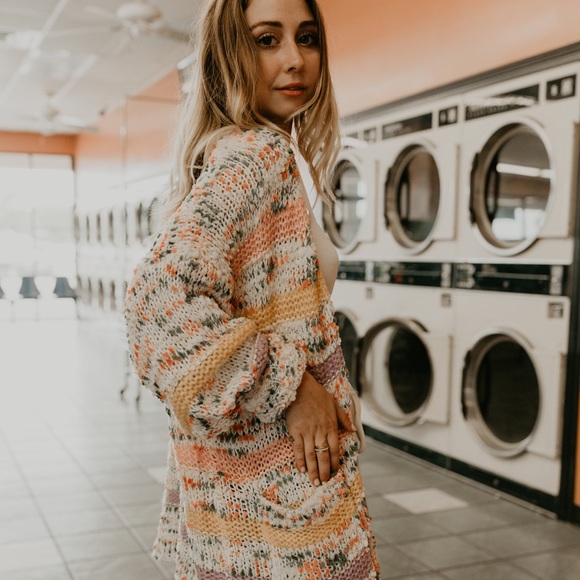 Multi colored striped cardigan - Picture 4 of 5